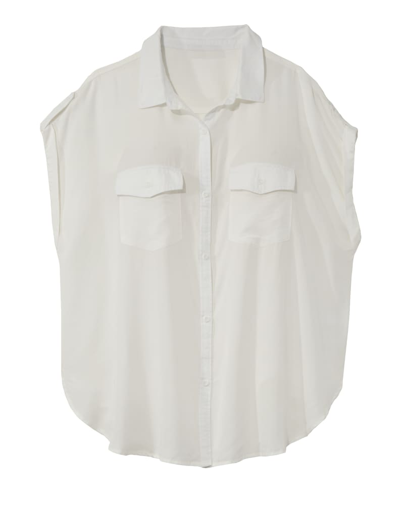 Front of plus size Rhea Short Sleeve Button Down by Dex Plus | Dia&Co | dia_product_style_image_id:135917